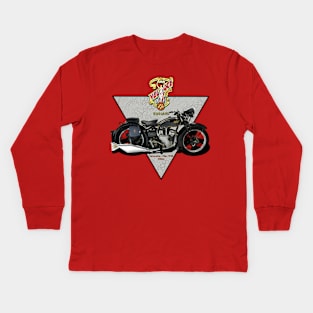 The_Sweet_Sounding_Velocette_Mac_1938_350cc Kids Long Sleeve T-Shirt